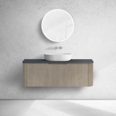 Oltens Hamnes blat naszafkowy 120 cm czarny mat 63015300