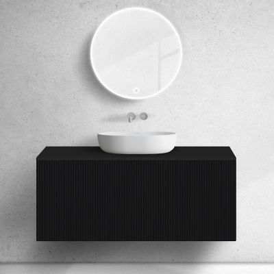 Oltens Lun blat naszafkowy 120 cm czarny mat 63027300