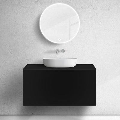 Oltens Lun blat naszafkowy 100 cm czarny mat 63026300