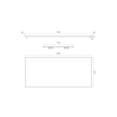 Oltens Lun blat naszafkowy 100 cm kaszmir 63026900