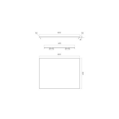 Oltens Lun blat naszafkowy 60 cm kaszmir 63024900