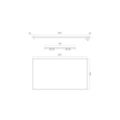 Oltens Lun blat naszafkowy 80 cm biały mat 63025000