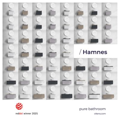 Oltens Hamnes szafka 100 cm podumywalkowa wisząca z blatem biały mat/dąb 68676000