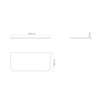 Oltens Hamnes szafka 100 cm podumywalkowa wisząca z blatem biały mat/dąb 68676000