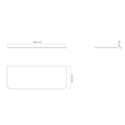 Oltens Hamnes szafka 120 cm podumywalkowa wisząca z blatem kaszmir 68677900