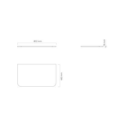 Oltens Hamnes blat naszafkowy 80 cm kaszmir 63013900