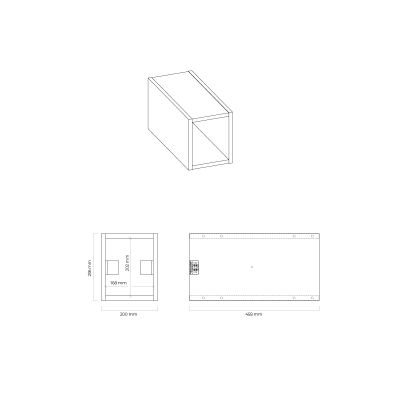 Oltens Vernal szafka 20 cm wisząca biały połysk 60020000