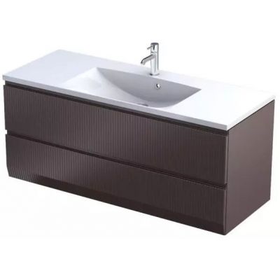 Oristo Brylant szafka 119,6x45,5x50 cm podumywalkowa wisząca mokka OR36-SD2S-120-21R