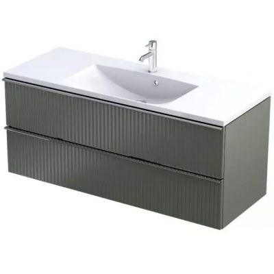 Oristo Etna szafka 119,6x45,5x50 cm podumywalkowa wisząca oliwkowa OR52-SD2S-120-17R