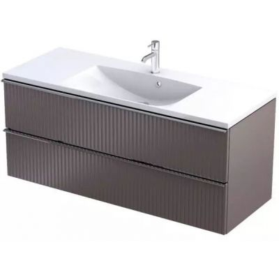 Oristo Etna szafka 119,6x45,5x50 cm podumywalkowa wisząca mokka OR52-SD2S-120-21R