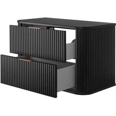 Rodan Elegance szafka z blatem 80,4x41,5x51,7 cm podumywalkowa wisząca czarna