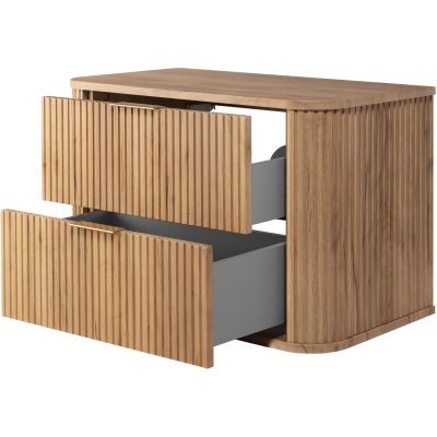 Rodan Elegance szafka z blatem 80,4x41,5x51,7 cm podumywalkowa wisząca dąb