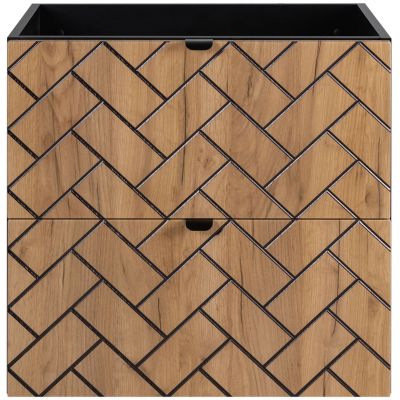 Zestaw Rodan Trend zestaw mebli łazienkowych 80 cm czarny/dąb (5906154450874, 5906154452168, 5906154451925)