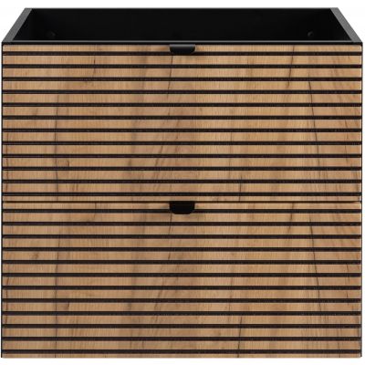 Rodan Loft szafka 60x46x57 cm podumywalkowa wisząca czarna-dąb