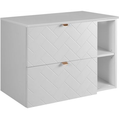 Zestaw Rodan Trend zestaw mebli łazienkowych 80 cm biały (5906154450812, 5906154452151, 5906154451918)