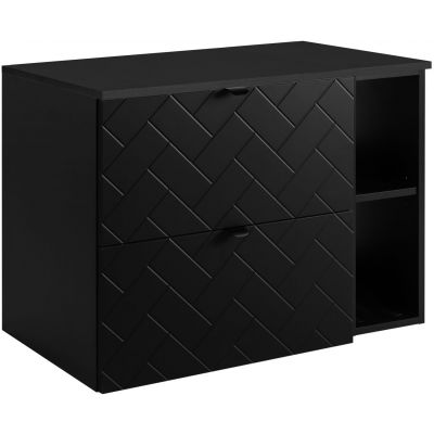 Zestaw Rodan Trend zestaw mebli łazienkowych 80 cm czarny (5906154450843, 5906154452168, 5906154451925)