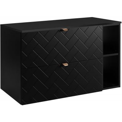 Zestaw Rodan Trend zestaw mebli łazienkowych 100 cm czarny (5906154450850, 5906154452168, 5906154451840)