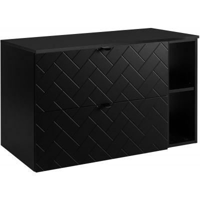 Zestaw Rodan Trend zestaw mebli łazienkowych 100 cm czarny (5906154450850, 5906154452168, 5906154451840)