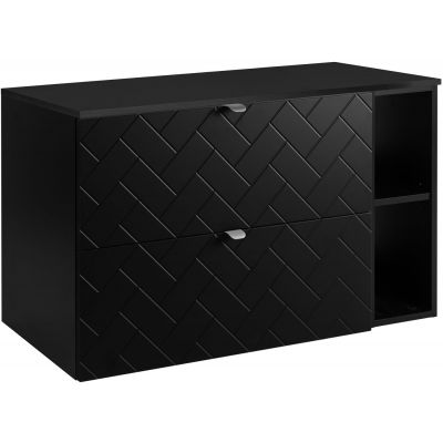 Zestaw Rodan Trend zestaw mebli łazienkowych 100 cm czarny (5906154450850, 5906154452168, 5906154451840)