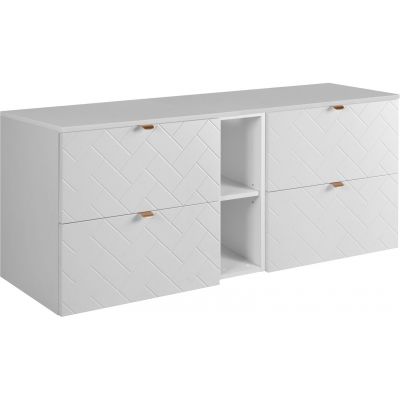 Zestaw Rodan Trend zestaw mebli łazienkowych 140 cm biały (5906154450812, 5906154452151, 5906154451994)