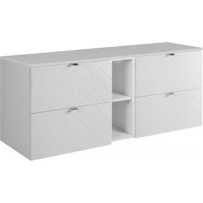 Zestaw Rodan Trend zestaw mebli łazienkowych 140 cm biały (5906154450812, 5906154452151, 5906154451994)