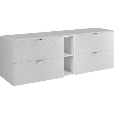 Zestaw Rodan Trend zestaw mebli łazienkowych 180 cm biały (5906154450829, 5906154452151, 5906154452076)