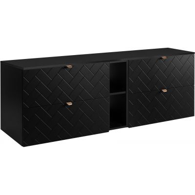 Zestaw Rodan Trend zestaw mebli łazienkowych 180 cm czarny (5906154450850, 5906154452168, 5906154452083)