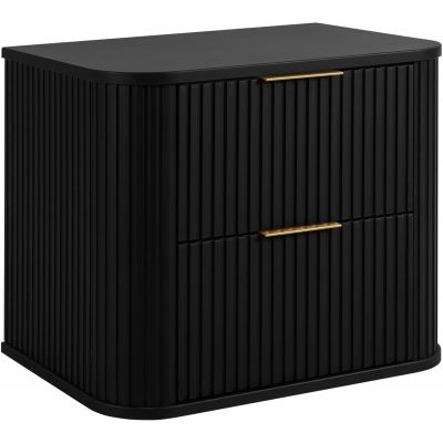 Rodan Elegance szafka z blatem 60,4x41,5x51,7 cm podumywalkowa wisząca czarna