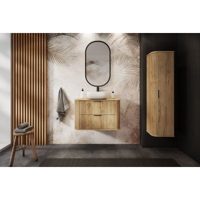 Rodan Elegance szafka 35,5x31,5x139 cm boczna wisząca dąb