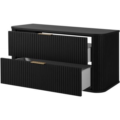 Rodan Elegance szafka z blatem 100,4x41,5x51,7 cm podumywalkowa wisząca czarna