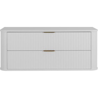 Rodan Elegance szafka z blatem 120,4x41,5x51,7 cm podumywalkowa wisząca biała