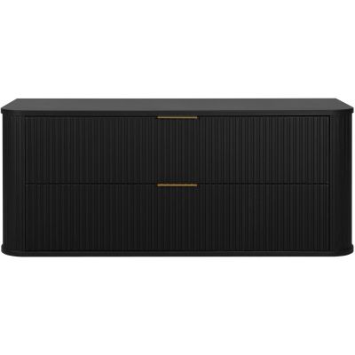 Rodan Elegance szafka z blatem 120,4x41,5x51,7 cm podumywalkowa wisząca czarna