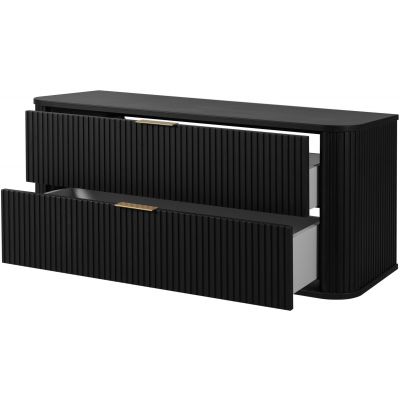 Rodan Elegance szafka z blatem 120,4x41,5x51,7 cm podumywalkowa wisząca czarna