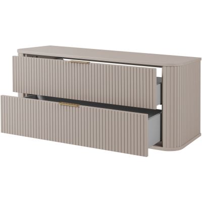 Rodan Elegance szafka z blatem 120,4x41,5x51,7 cm podumywalkowa wisząca beżowa