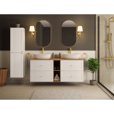 Rodan Gusto szafka 35x27x136 cm boczna wisząca biała