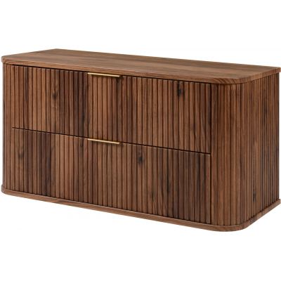 Rodan Elegance szafka z blatem 100,4x41,5x51,7 cm podumywalkowa wisząca dąb orzech