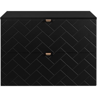 Zestaw Rodan Trend szafka 80 cm podumywalkowa z blatem czarny (5906154450850, 5906154451925)