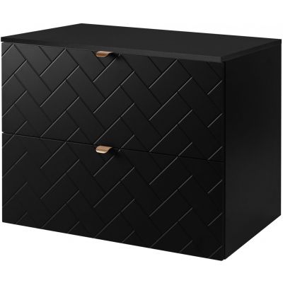 Zestaw Rodan Trend szafka 80 cm podumywalkowa z blatem czarny (5906154450850, 5906154451925)