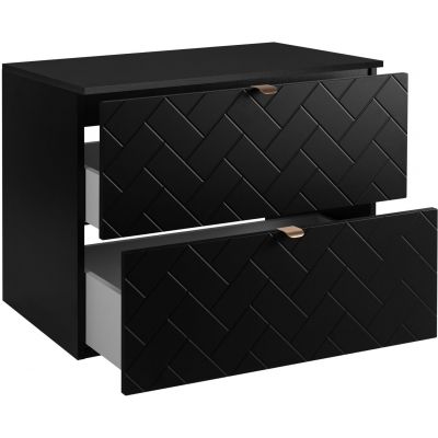 Zestaw Rodan Trend szafka 80 cm podumywalkowa z blatem czarny (5906154450850, 5906154451925)