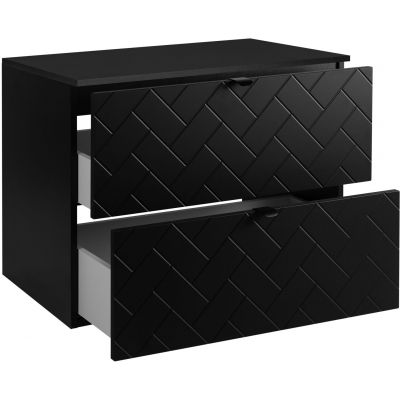 Zestaw Rodan Trend szafka 80 cm podumywalkowa z blatem czarny (5906154450850, 5906154451925)