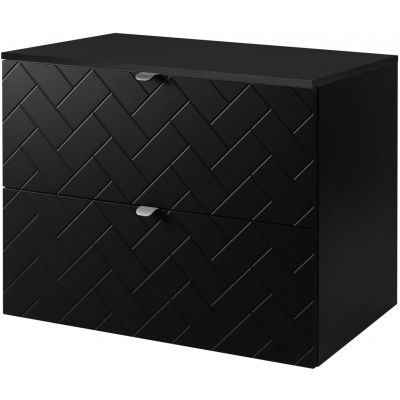 Zestaw Rodan Trend szafka 80 cm podumywalkowa z blatem czarny (5906154450850, 5906154451925)