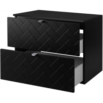 Zestaw Rodan Trend szafka 80 cm podumywalkowa z blatem czarny (5906154450850, 5906154451925)