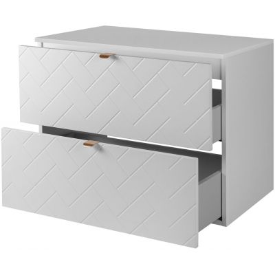 Zestaw Rodan Trend szafka 80 cm podumywalkowa z blatem biały (5906154450829, 5906154451918)