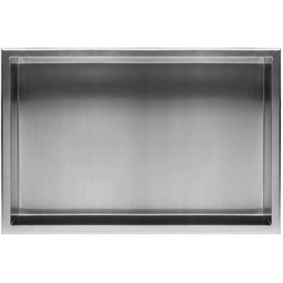 Rea półka wnękowa 60 cm stal szczotkowana REA-05602