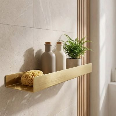 Rea półka prysznicowa 60 cm złoty szczotkowany REA-06005