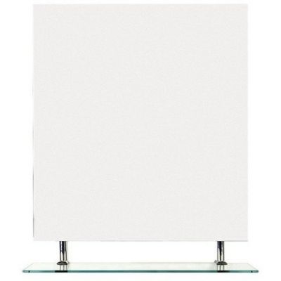 Sapho Wega lustro 80x80 cm z półką chrom/szkło przezroczyste 60092-8