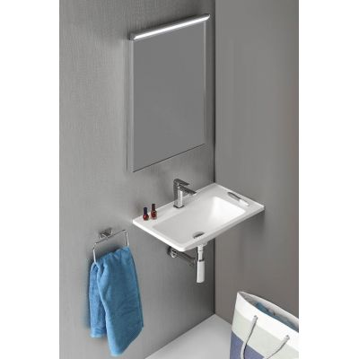 Sapho Arana umywalka 56x35 cm ścienna prostokątna prawa biała AN056