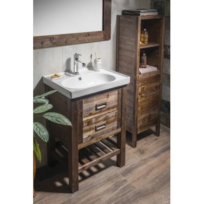 Sapho Brand szafka 56x43x83 cm podumywalkowa stojąca dąb BA068S