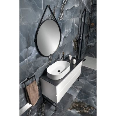 Sapho Odetta szafka 118x43,5x50 cm podumywalkowa wisząca biały połysk DT120-3030