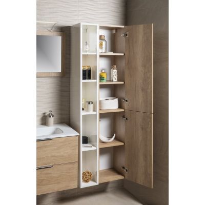 Sapho Espace szafka 172 cm boczna wisząca słupek dąb Alabama ESC230-2222